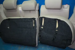 Rücksitzbank Rücksitz Sitz hinten Teilleder Beige Skoda Octavia II 1Z5 Kombi - Bild 10
