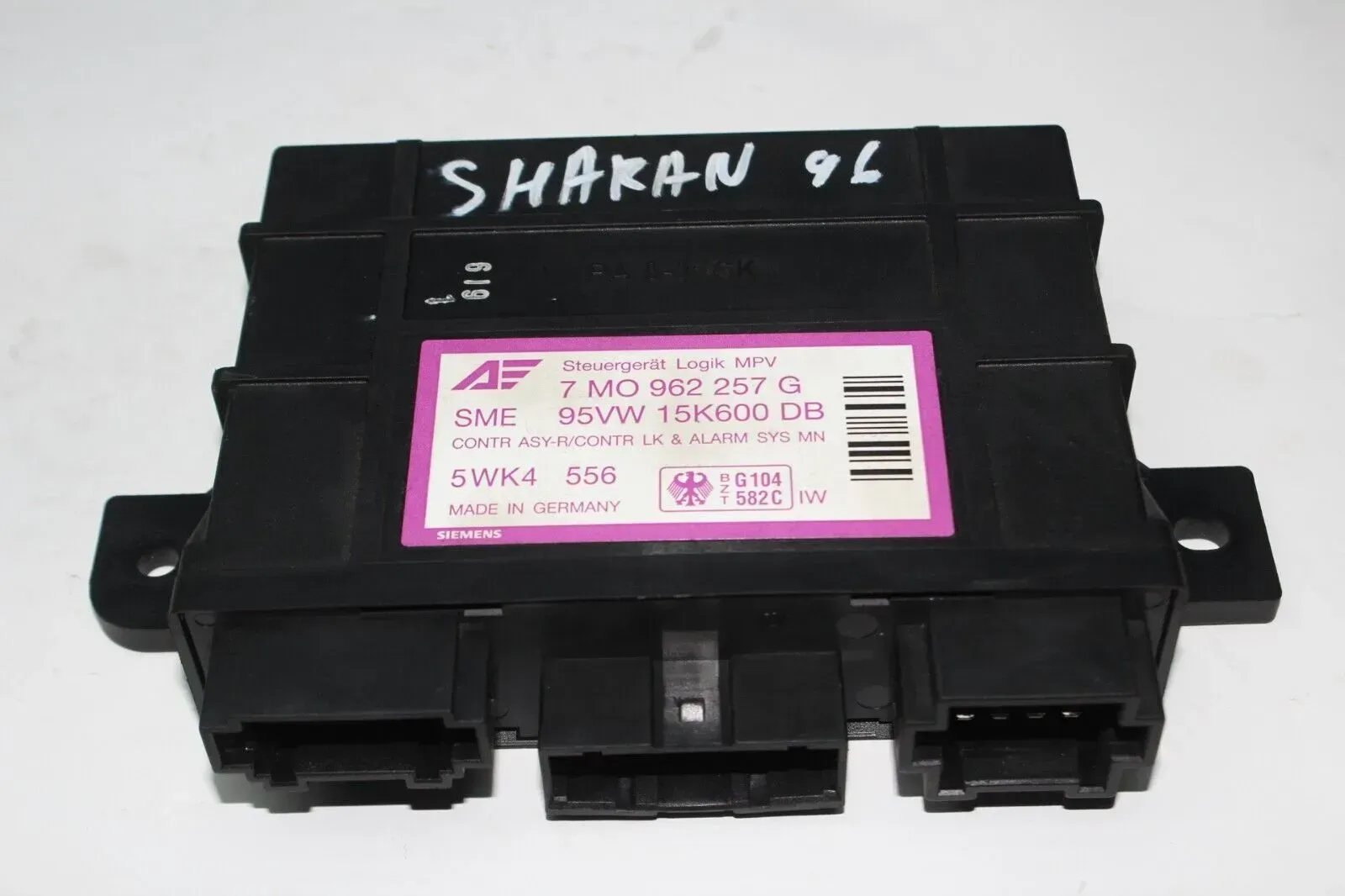 Komfort Steuergerät Logik MPV 7M0962257G 95VW15K600DB VW Sharan 7M Bj.96 - Bild 1
