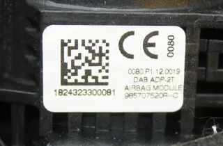 Leder Lenkrad mit Modul 484005412R, 985707520R Renault Kangoo II 2 KW_ Bj.18 - Bild 10