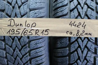 2x Winterreifen Reifen Dunlop Winter Response-2 195/65 R15 91T  8,2 mm DOT 4424 - Bild 10
