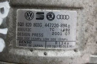 Klimakompressor Klima Kompressor 6Q0820803G, 447220-8940 VW Polo IV 9N 1.2 Bj.01 - Bild 4