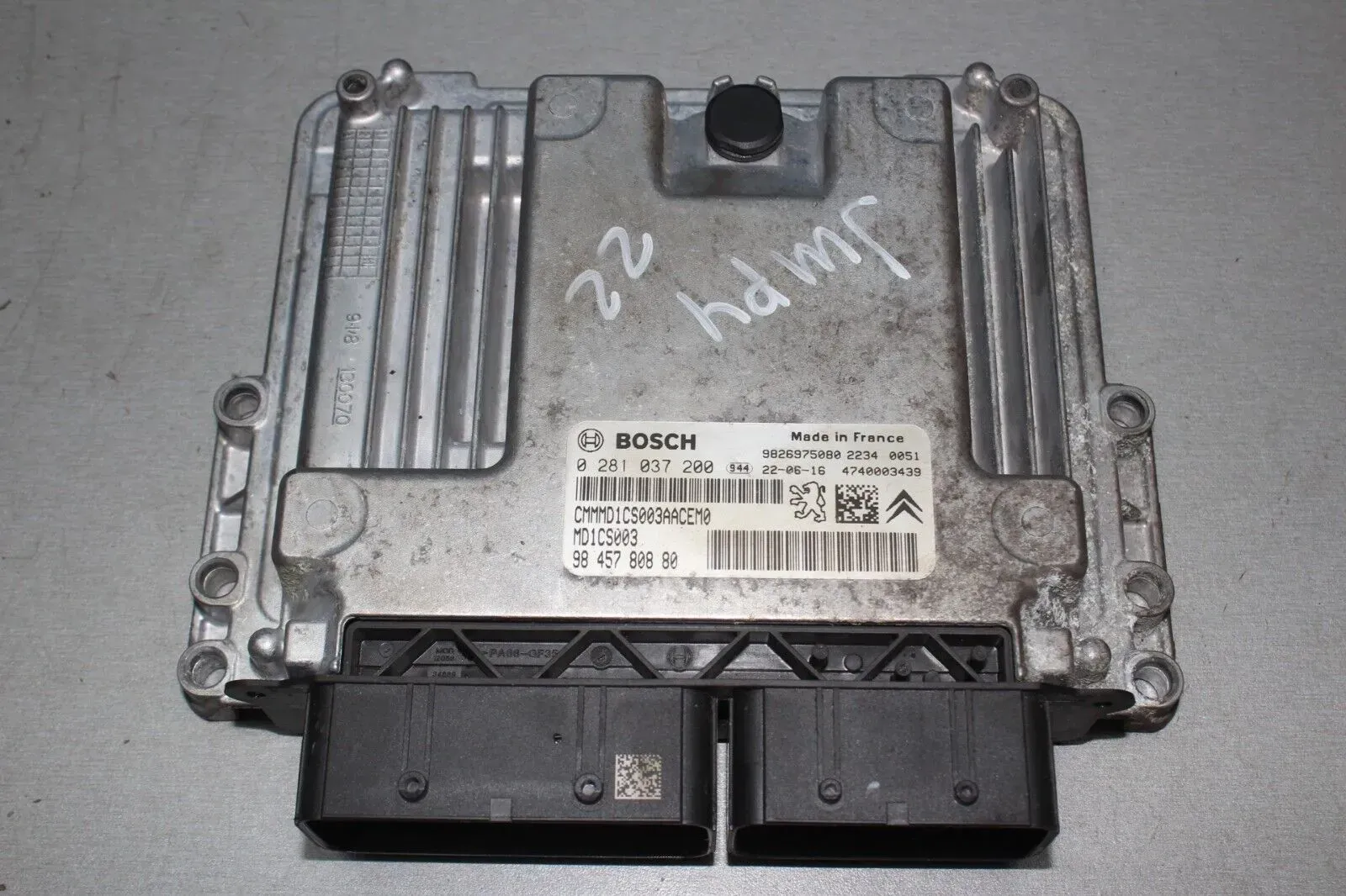 Motorsteuergerät 0281037200 9845780880 Citroen Jumpy III 1.5 BlueHDi Bj.22 - Bild 1