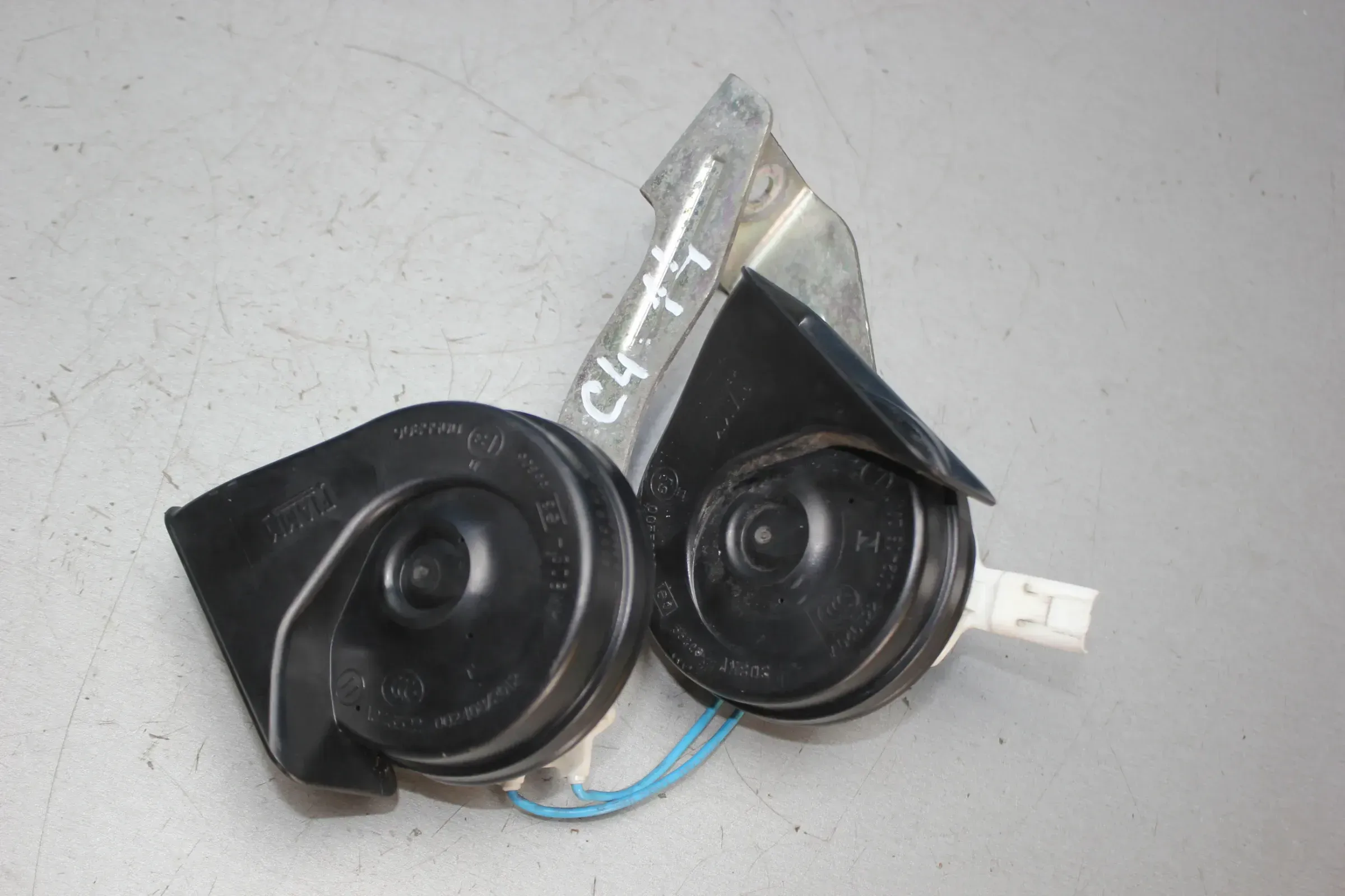 Doppel Hupe Klaxon Horn Signalhorn 9676258880 Citroen C4 Grand Picasso II Bj.14 - Bild 1