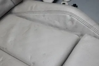 Sitzbezug Sitz vorne links Leder Modul Kopfstütze Oyster BMW 4er F32 Coupe Bj.14 - Bild 4