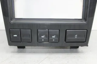 Verkleidung mit Uhr Sitzheizung Schalter Becherhalter Ford Mondeo III BWY Bj.01 - Bild 3