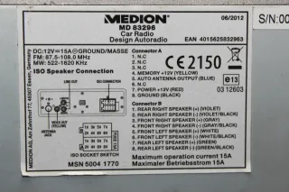 Medion MD 83296 Autoradio Radio mit iPod/iPhone-Dockingstation Bluetooth - Bild 6