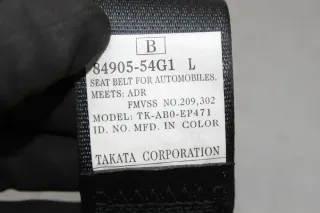 Sicherheitsgurt Gurt hinten links 84905-54G1 Suzuki Liana ER Bj.07 - Bild 4