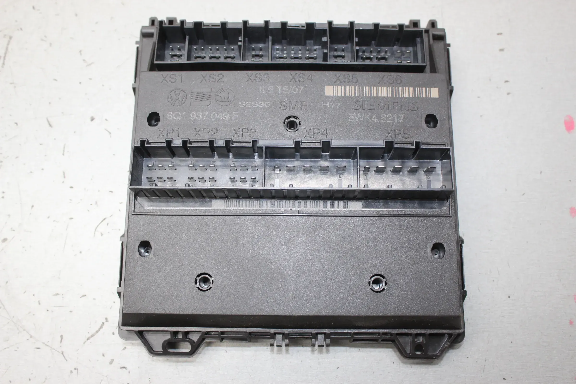 Steuergerät Komfortsteuergerät 6Q1937049F, 5WK48217 VW Cross Polo IV 9N3 Bj.07 - Bild 1