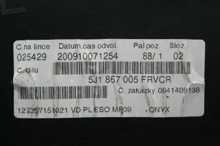 Türverkleidung Türpappe vorne links Skoda Fabia 2 II 5J Bj.09 - Bild 7