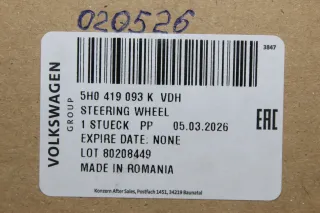 VW Golf 8 VIII Leder Lenkrad Schaltwippen 5H0419093 5H0959542L ohne Anbauteile - Bild 10