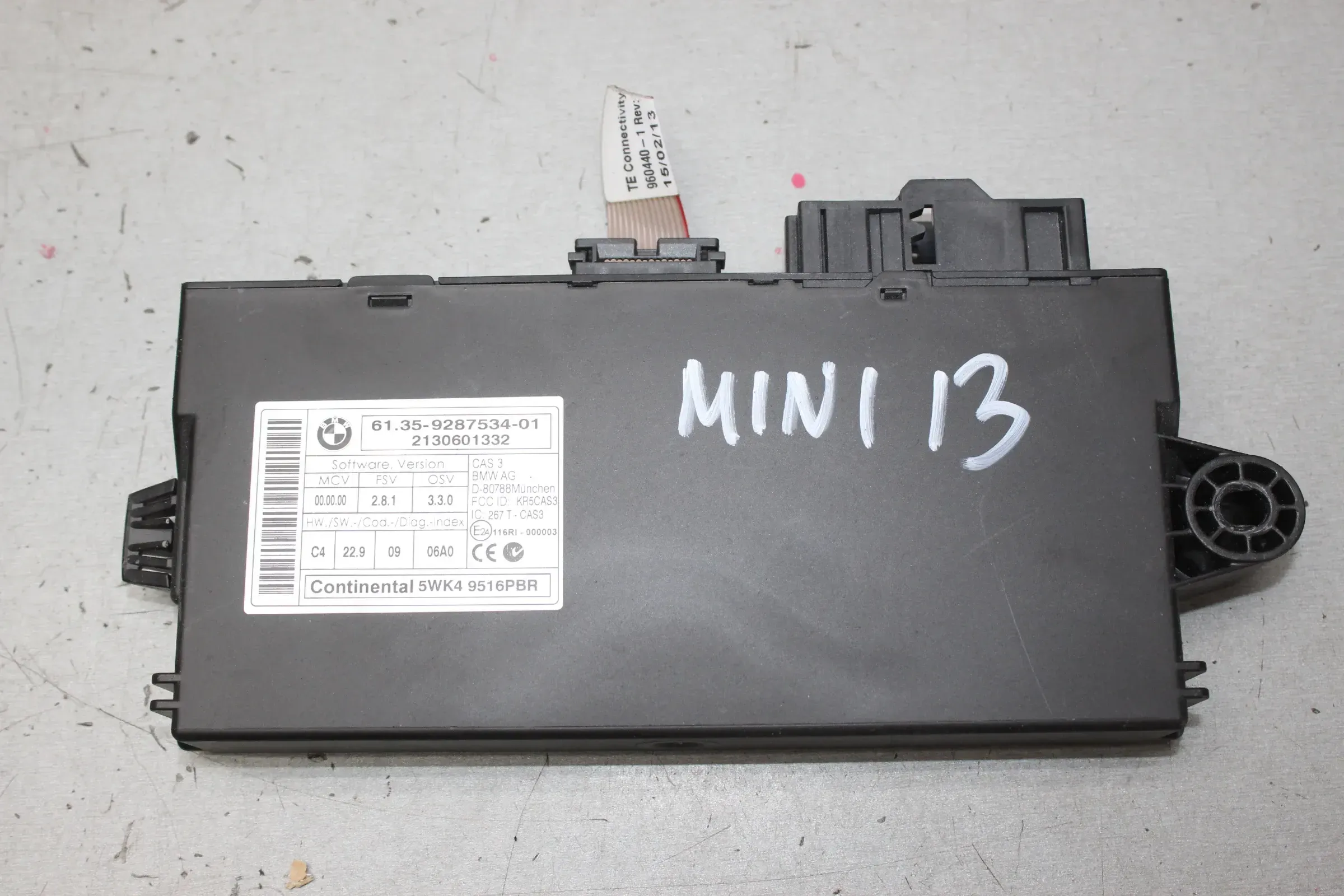 Steuergerät CAS3 Modul, 6135 9287534 MINI Cooper R58 Bj.13 - Bild 1