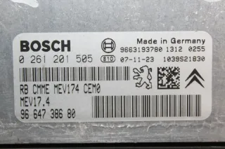 Motorsteuergerät 0261201505, 9664738680, 9663193780 Peugeot 207 1.6 16V Bj.07 - Bild 2