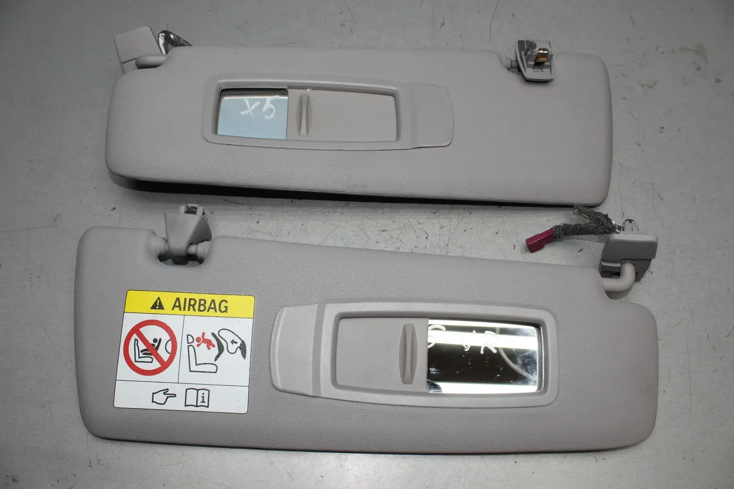 2x Sonnenblende vorne links rechts BMW X5 F15 Bj.18 - Bild 1