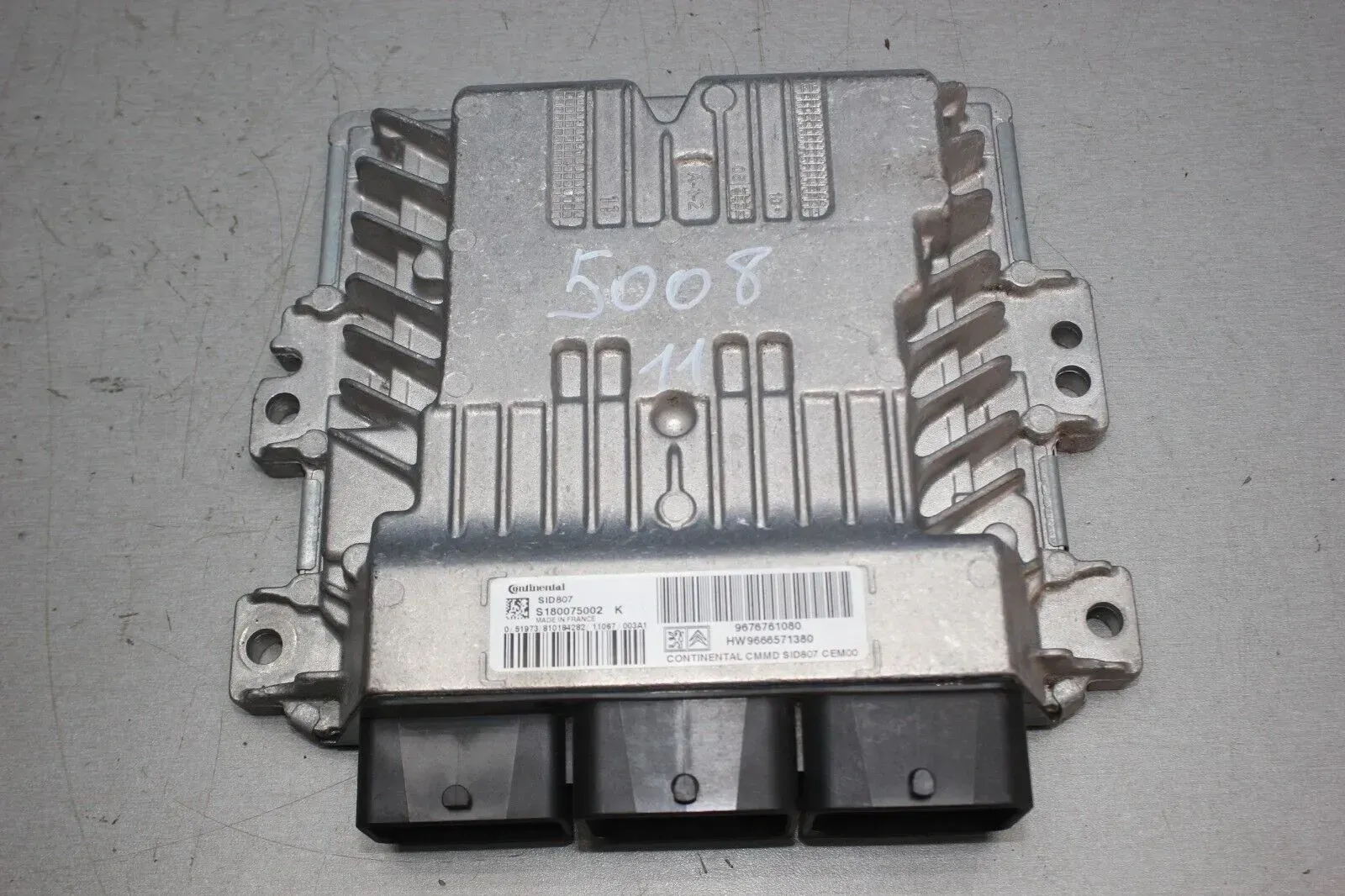 Motorsteuergerät 9676761080 9666571380 Peugeot 5008 I 1.6 HDI Bj.11 - Bild 1
