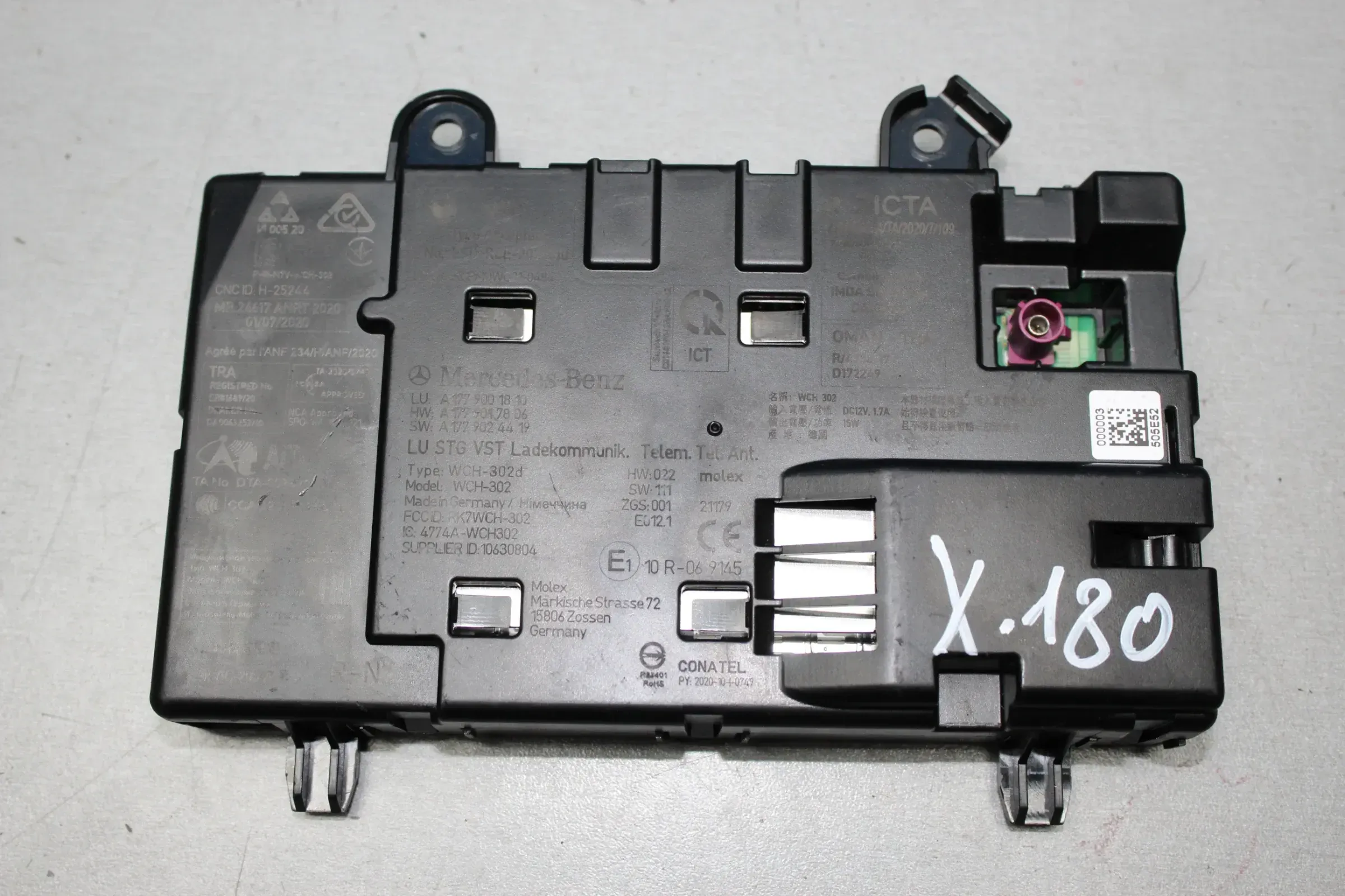 Mercedes W177 Steuergerät Vollständig Ladekommunikation Telematik A1779001810 - Bild 1