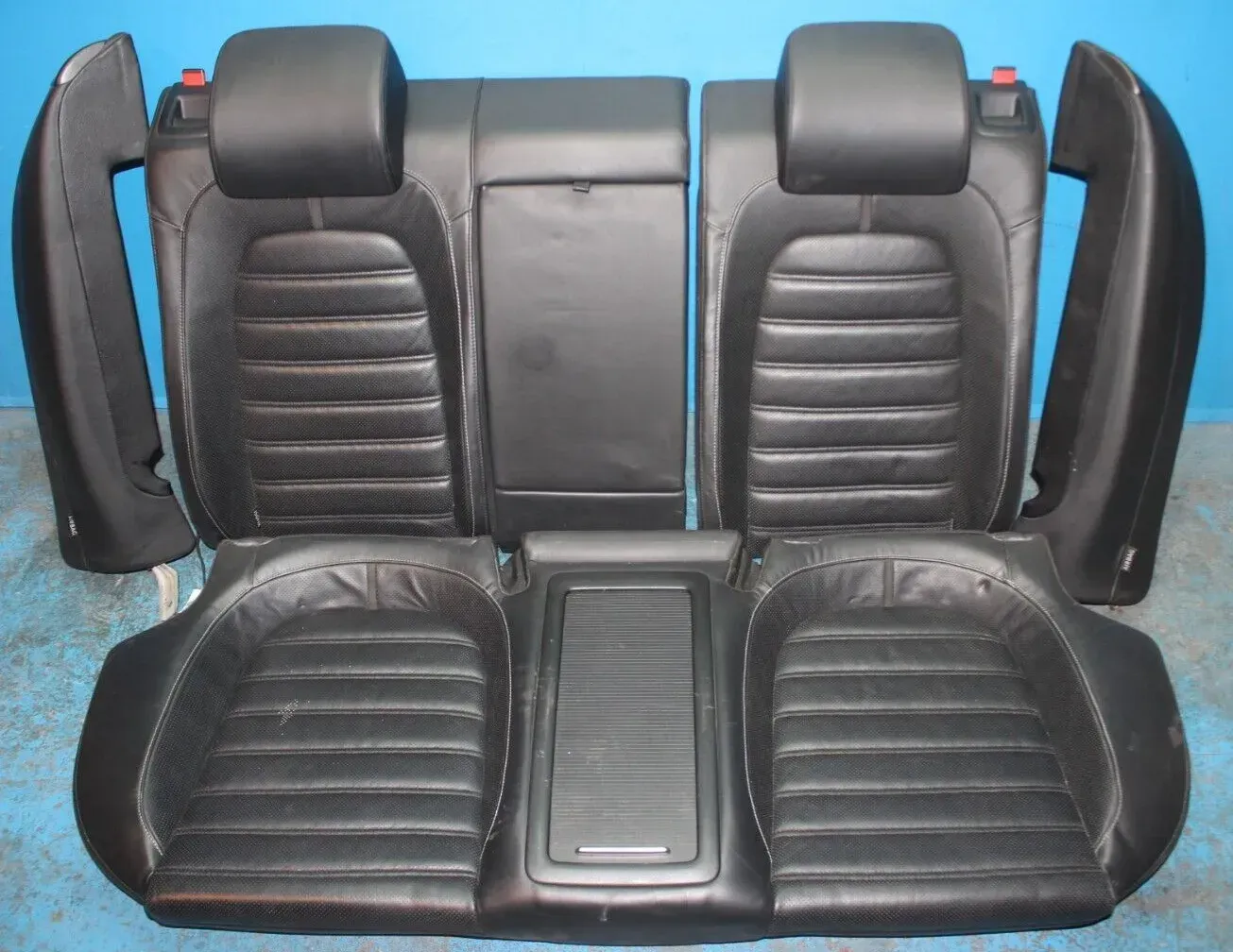 Rücksitz Leder Sitz hinten mit 2x Modul und Sitzheizung VW Passat CC 357 Bj.08 - Bild 1