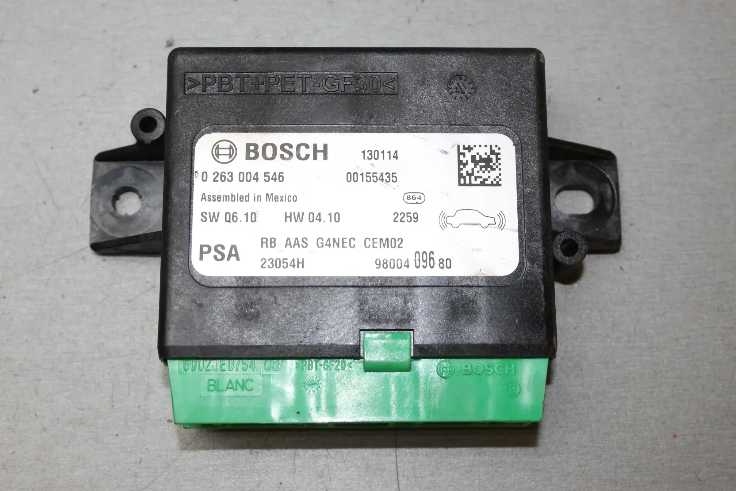 PDC Steuergerät Einparkhilfe 9800409680, 0263004546 Citroen C4 II NC Bj.13 - Bild 1