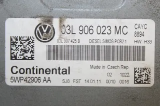 Motorsteuergerät 03L906023MC, 5WP42906AA VW Polo V 6R 1.6 TDI CAY Bj.11 - Bild 3