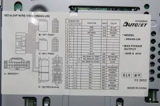Autoradio Radio CD MP3 RDS Model HN445-UN KIA HN445UN KIA Carens III - Bild 6
