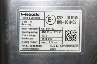 NEU VW AG Porsche Webasto Hochvoltheizung Hochspannungsheizung 9J1963507E 01S - Bild 3