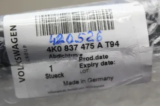 Fensterschachtabdichtung mit Zierleiste vorne links 4K0837475A Audi A6 S6 4A - Bild 10