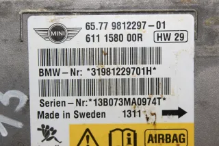 Steuergerät Airbagsteuergerät 6577 9812297 MINI Cooper R58 Bj.13 - Bild 3