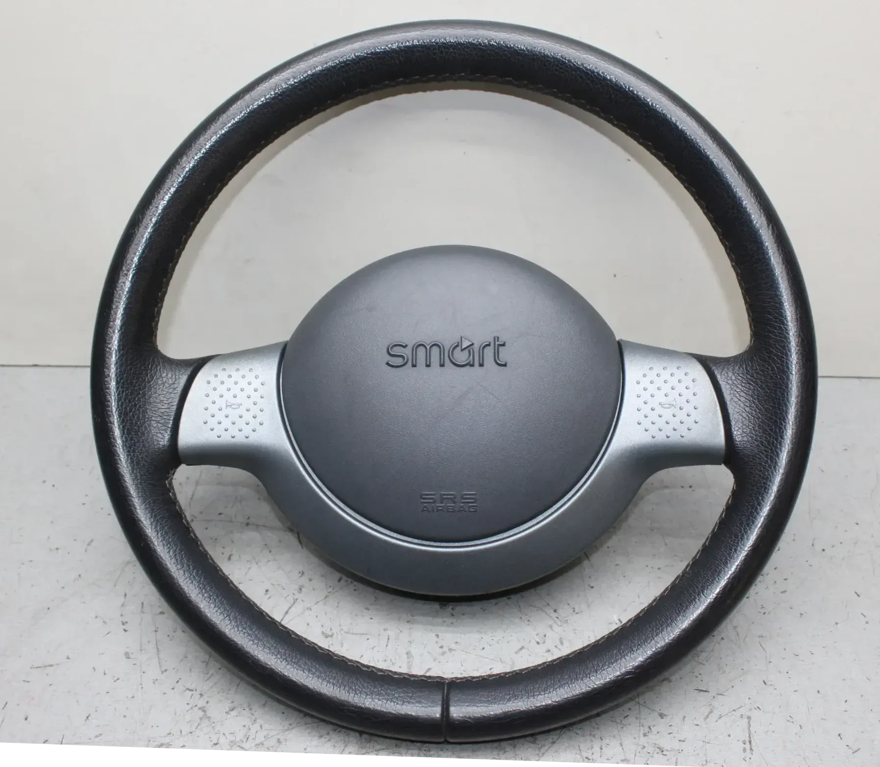 Leder Lenkrad mit Modul ESP Schleifring 0001296V009 Smart ForTwo 450 MC01 Bj.06 - Bild 1