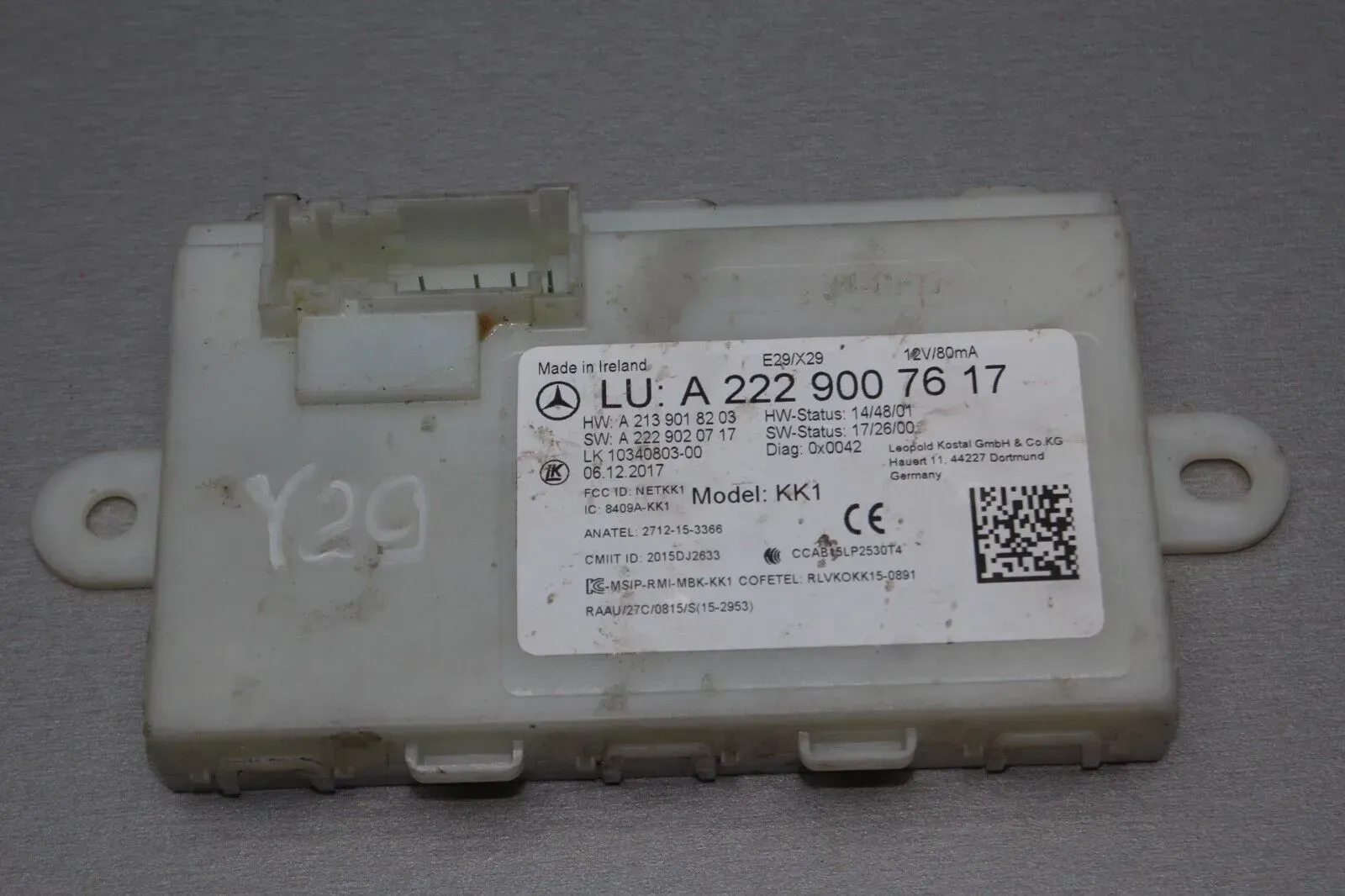 Mercedes Benz W222 W213 Keyless Go Steuergerät A2229007617 A2139018203 - Bild 1