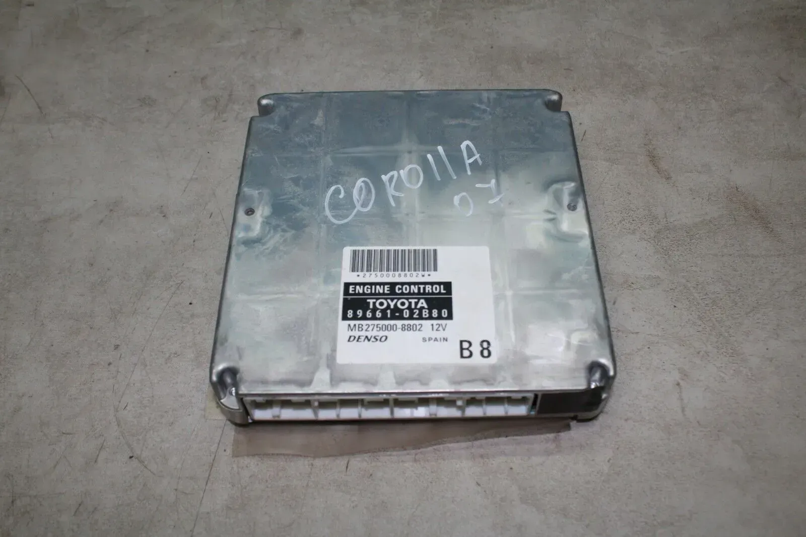 Motorsteuergerät Steuergerät 89661-02B80 Toyota Corolla E12 1.6 VVT-i Bj.07 - Bild 1