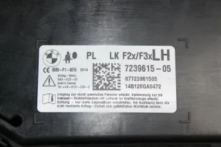Sitzbezug Sitz vorne links Leder Modul Kopfstütze Oyster BMW 4er F32 Coupe Bj.14 - Bild 7