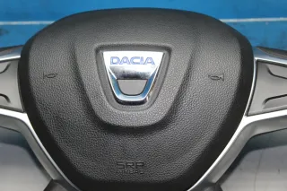Kunststoff Lenkrad mit Modul 484001085R 985701142R Dacia Logan MCV 2 II Bj.19 - Bild 2