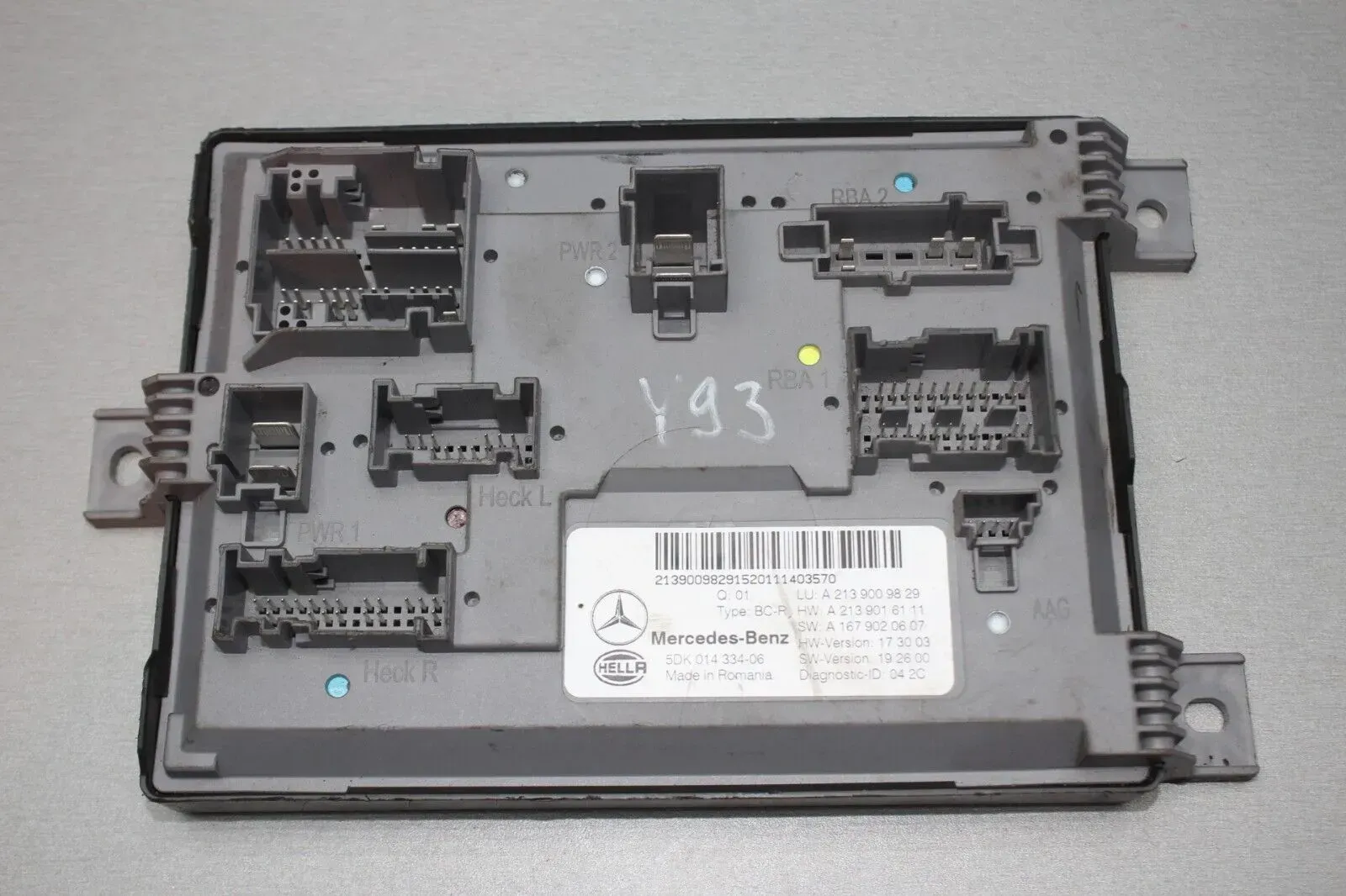 Mercedes Benz W213 Sicherungskasten BC-R Steuergerät A2139009829 A2139016111 - Bild 1