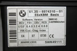 Steuergerät Karosseriemodul 6974310 BMW 5er E60 Bj.05 - Bild 2