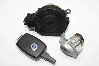 Schlosssatz Zündschloss + 1x Schlüssel 31300586 Volvo C30 D4 Facelift Bj.11 - Bild 1