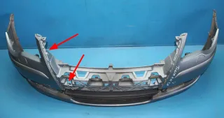 Stoßstange Stoßfänger vorne 1T0807221D Grau, LR7N VW Touran 1T2 Bj.08 - Bild 2