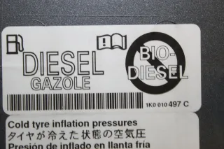 Tankklappe Tank Deckel Diesel Farbe Grau, LD7R VW Polo V 6R Bj.11 - Bild 5