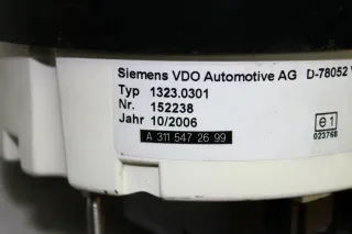 Tacho Tachometer VDO Siemens 1323.0301 125 km/h  A 3115472699 Mercedes Citaro - Bild 8