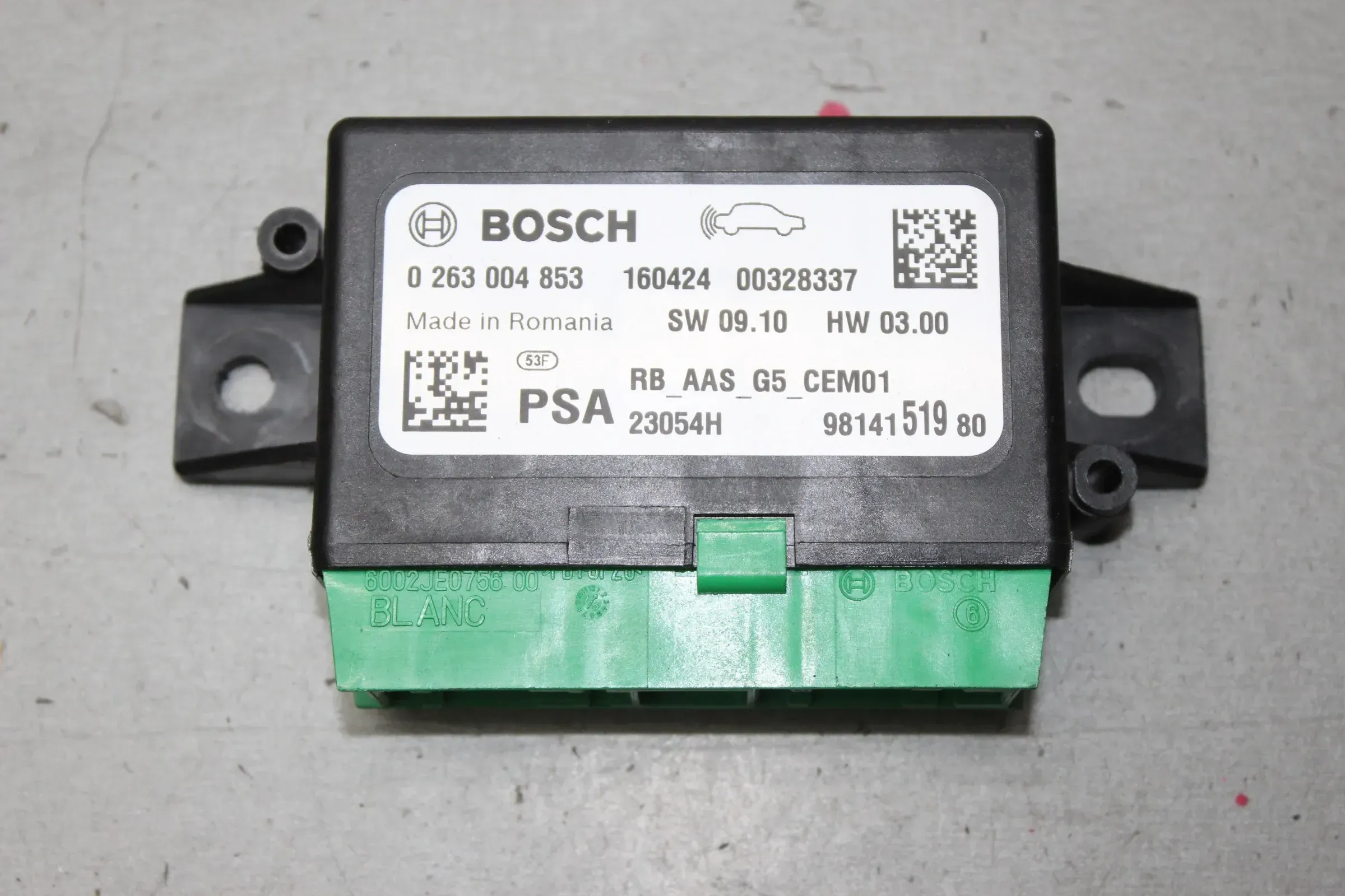 PDC Steuergerät Einparkhilfe 9814151980, 0263004853 Citroen C4 Picasso II Bj.17 - Bild 1