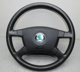 Lenkrad mit Modul 6Y0419091E, 122421200, 61305245D Skoda Fabia I 6Y Bj.03 - Bild 1
