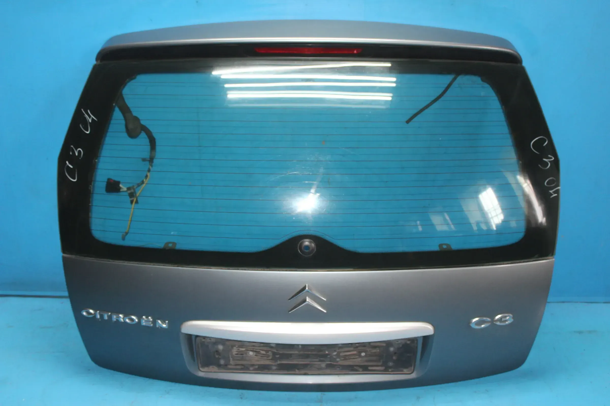 Heckklappe Kofferraumklappe Heckscheibe EYTC Grau Citroen C3 I Bj.04 - Bild 1