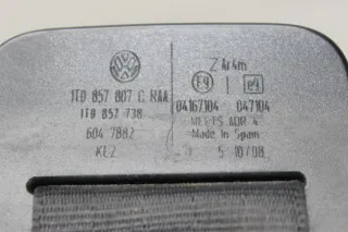 Sicherheitsgurt Gurt hinten mitte 1T0857807C VW Touran 1T1 1T2 Bj.08 - Bild 3