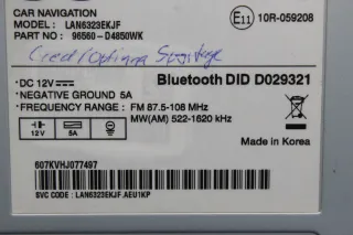NAVI Autoradio Navigation Bluetooth LAN6323EKJF 96560-D4850WK, KIA Optima JF - Bild 9