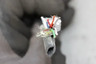 Kabel defekt Bildschirm Navi Anzeige Display 98043349ZD Peugeot 5008 I 0E_ Bj.13 - Bild 4