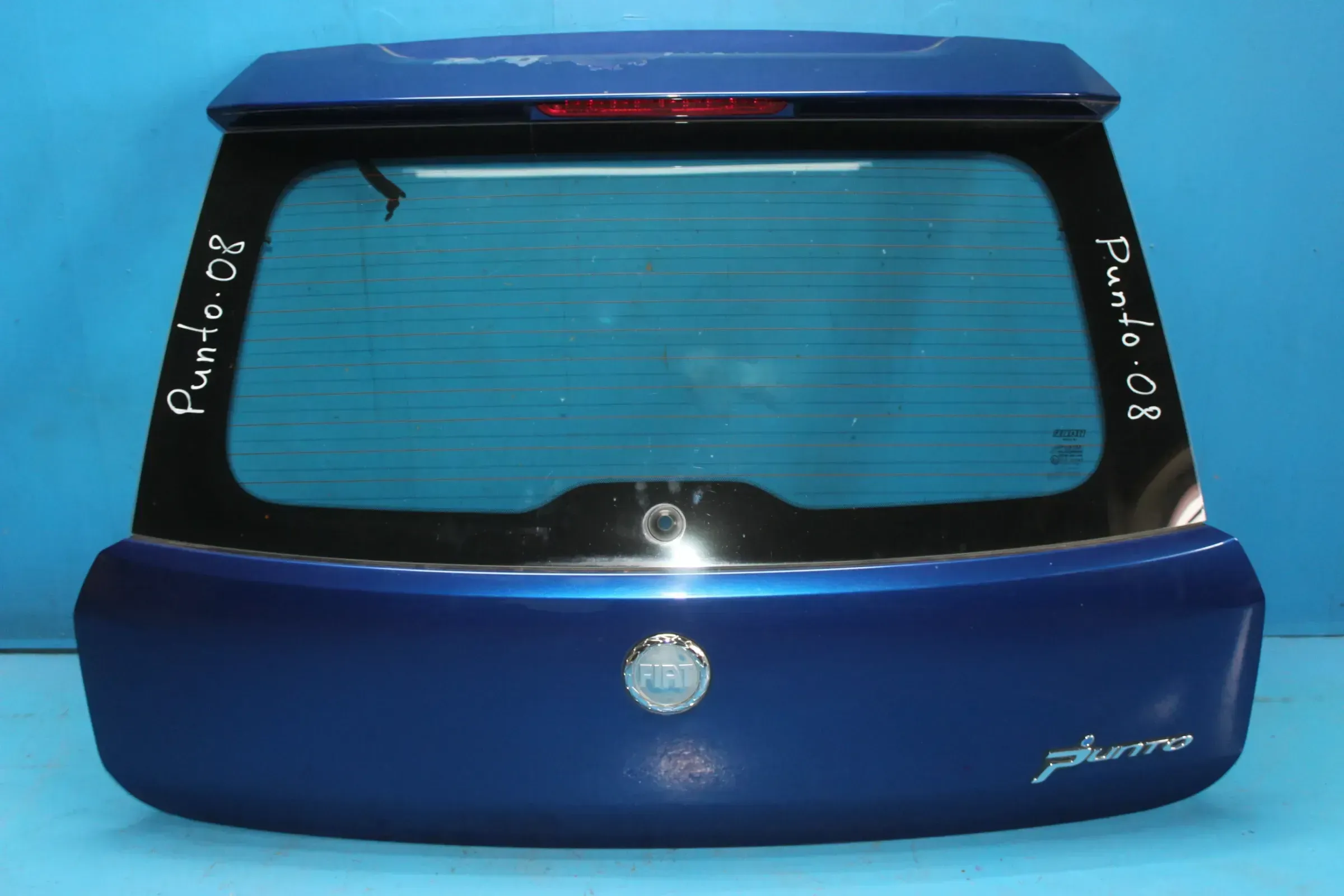 Heckklappe Heckscheibe Kofferraumklappe Blau 599 Fiat Grande Punto 199 Bj.08 - Bild 1