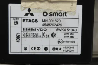 Motorsteuergerät Zündschloss Tacho Sicherungskasten Smart Forfour 454 1.3 70 kW - Bild 10