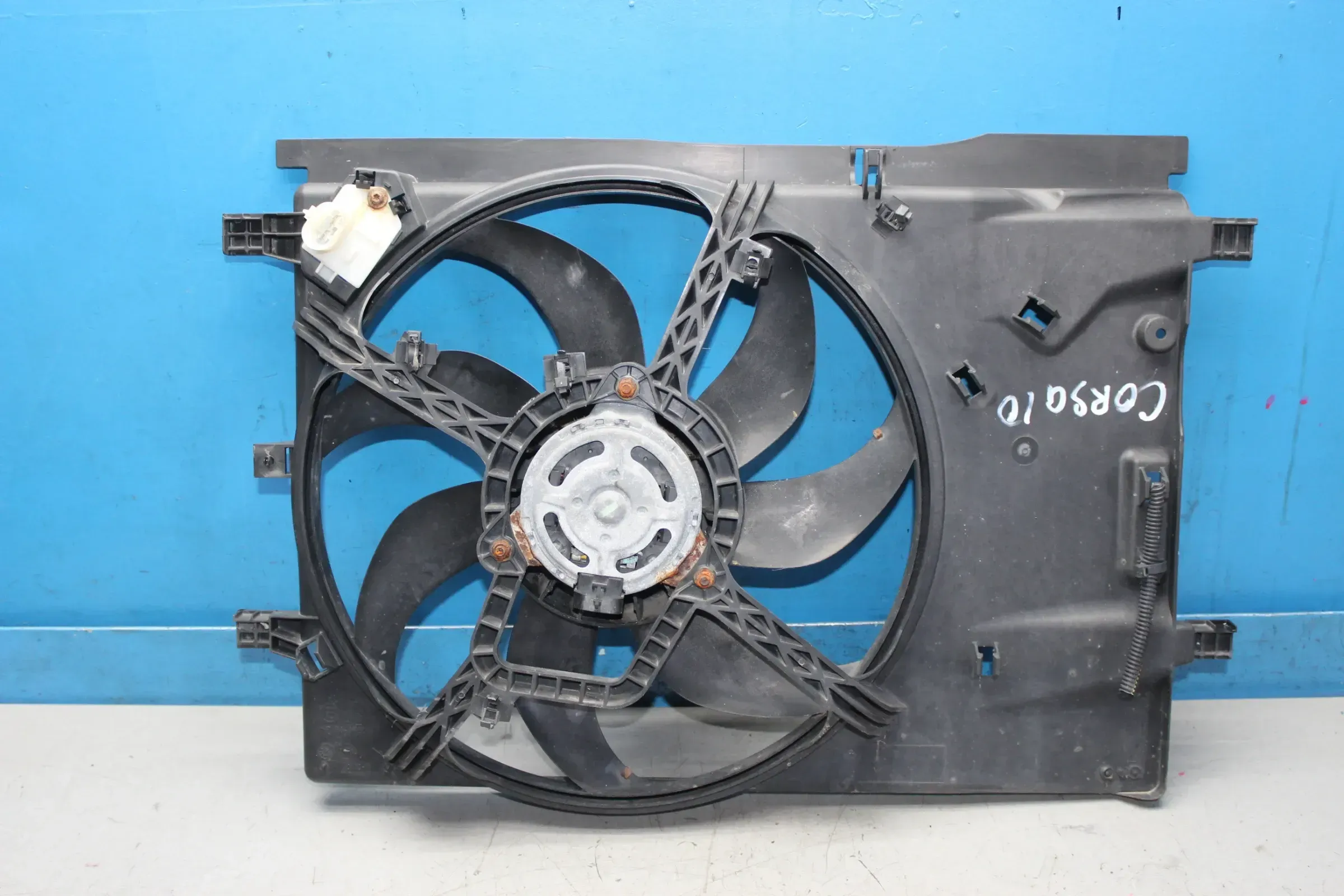 Kühlerlüfter Lüftermotor Lüfter 13263552 Opel Corsa D 1.2 Bj.10 - Bild 1