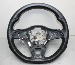 VW Golf 8 VIII Leder Lenkrad Schaltwippen 5H0419093 5H0959542C ohne Anbauteile - Bild 1