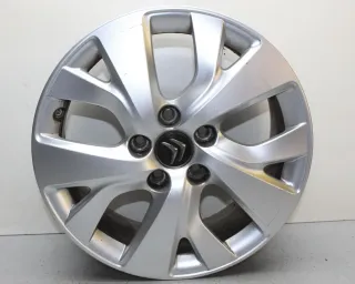 1x Alufelge 6,5Jx16 ET47 LK 5x108 Felge 9677089777 Citroen C4 Picasso II Bj17 (1 - Bild 2