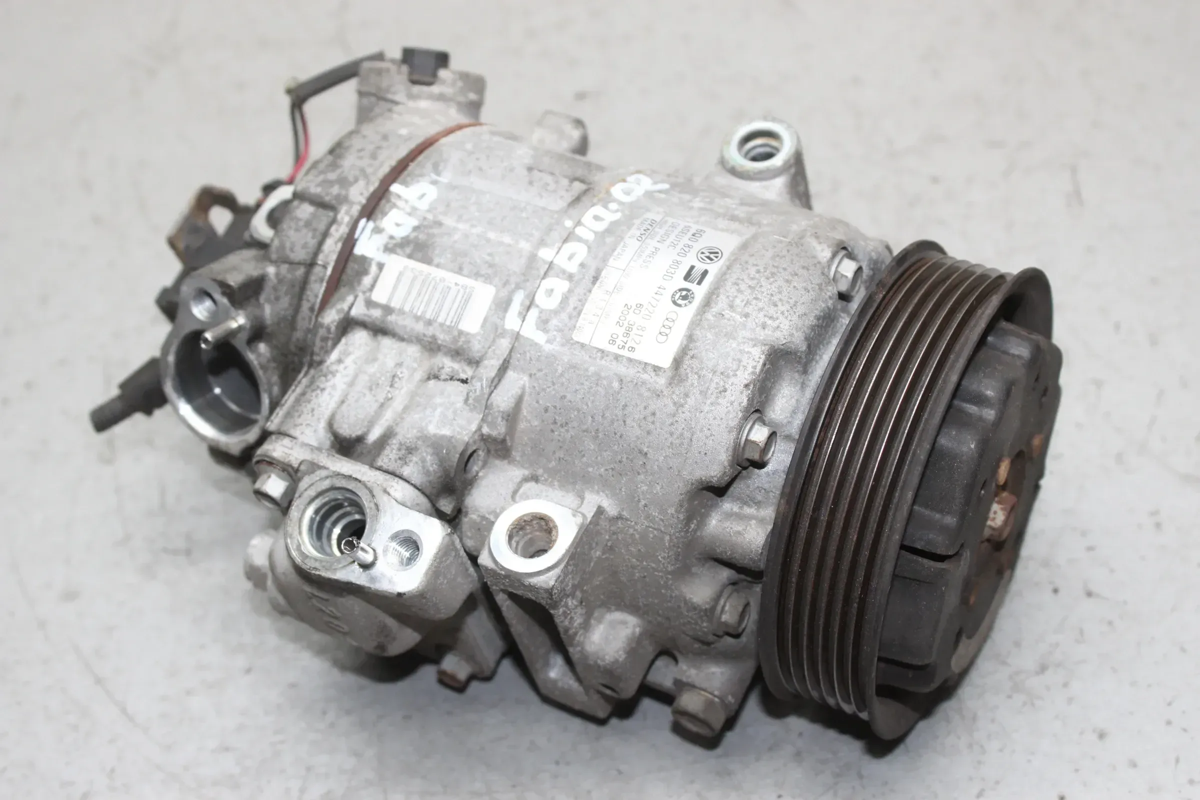 Klimakompressor Klima Kompressor 6Q0820803D Skoda Fabia I 6Y 1.4 Bj.02 - Bild 1