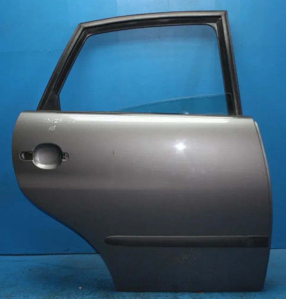 Tür mit Türscheibe hinten rechts 7W7Y Grau Seat Ibiza III 6L Bj.08 - Bild 1